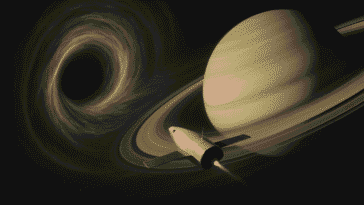 Vaisseau et Trou de Ver