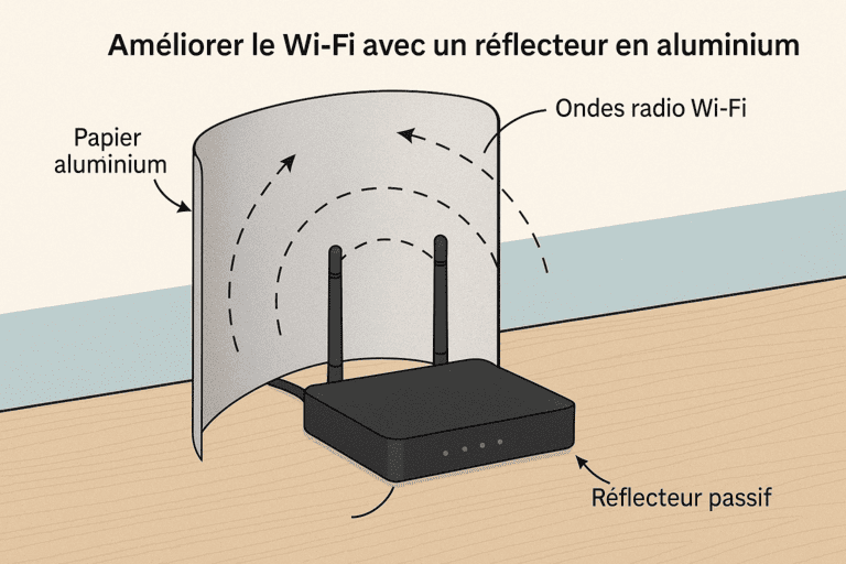 booster son Wi-Fi avec du papier aluminium