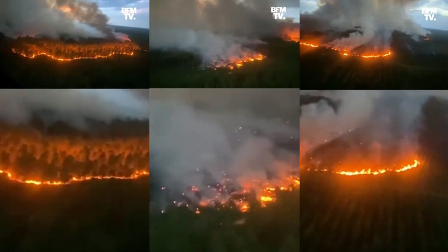 Ressources D'urgence Pour Feu De Forêt à Saumos