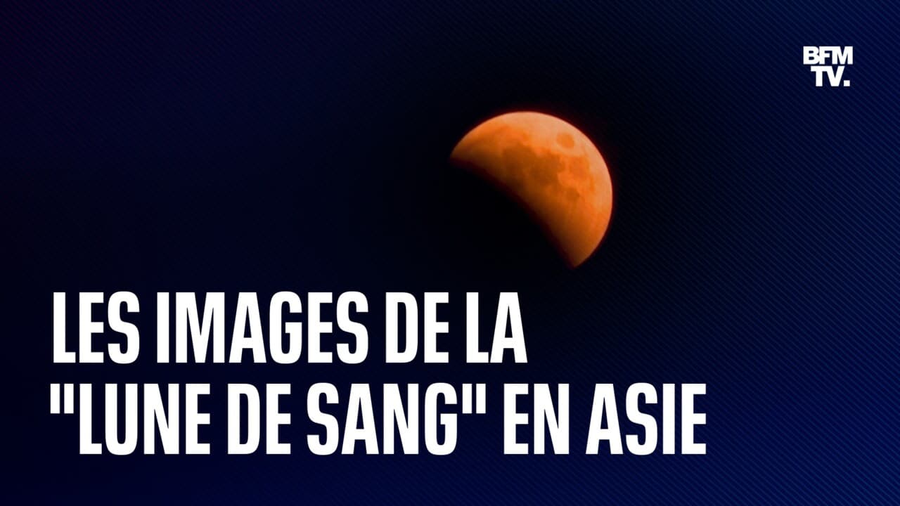 Les images de la "lune de sang", cette éclipse totale de la lune