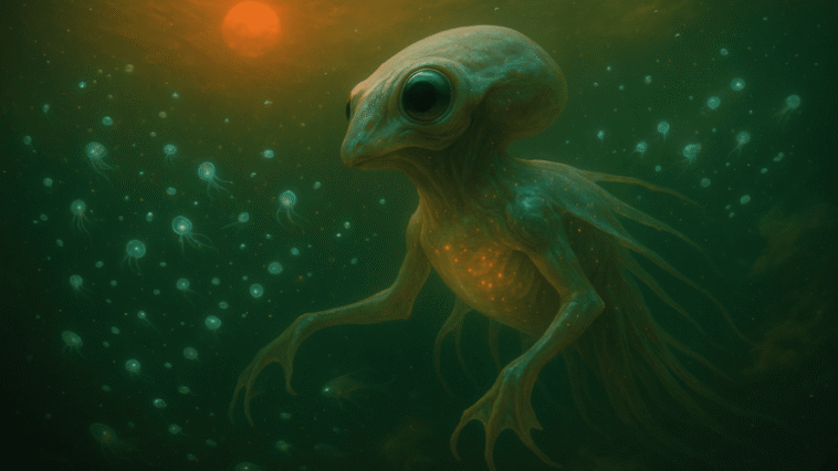 Fusion réaliste entre méduses, amphibiens, céphalopodes